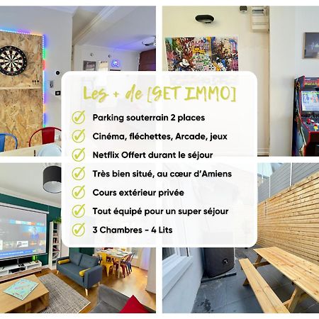 Maison 3Ch - Cinema - Game Room - Parking - Gare Amiens Buitenkant foto