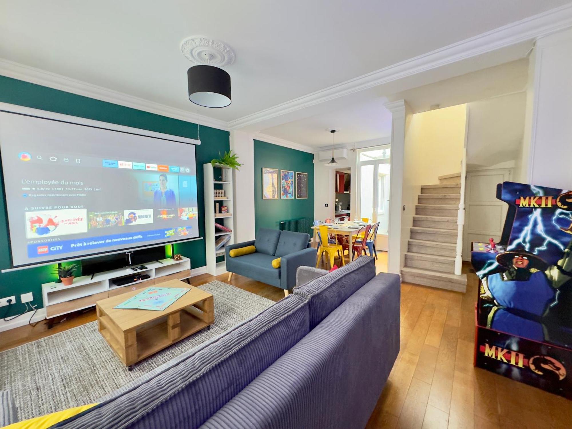 Maison 3Ch - Cinema - Game Room - Parking - Gare Amiens Buitenkant foto